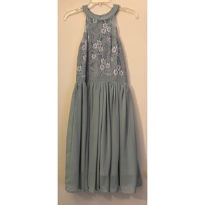 1950s Floral Lace Swing Dress, Size M